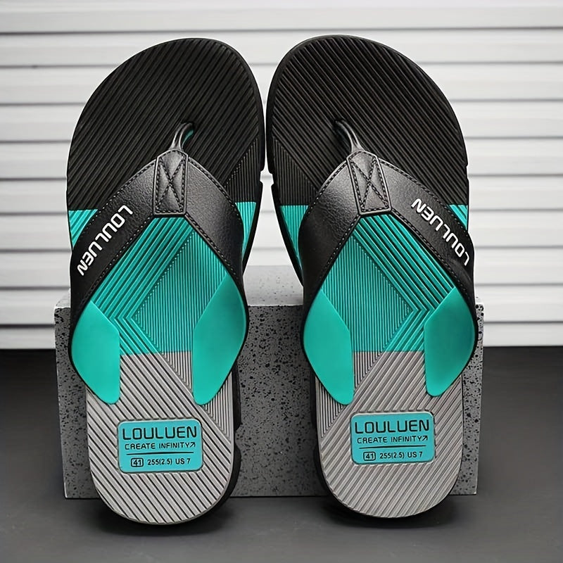 Men's Thong Sandals Non Slip Flip flops for Indoor Outdoor Beach Shower