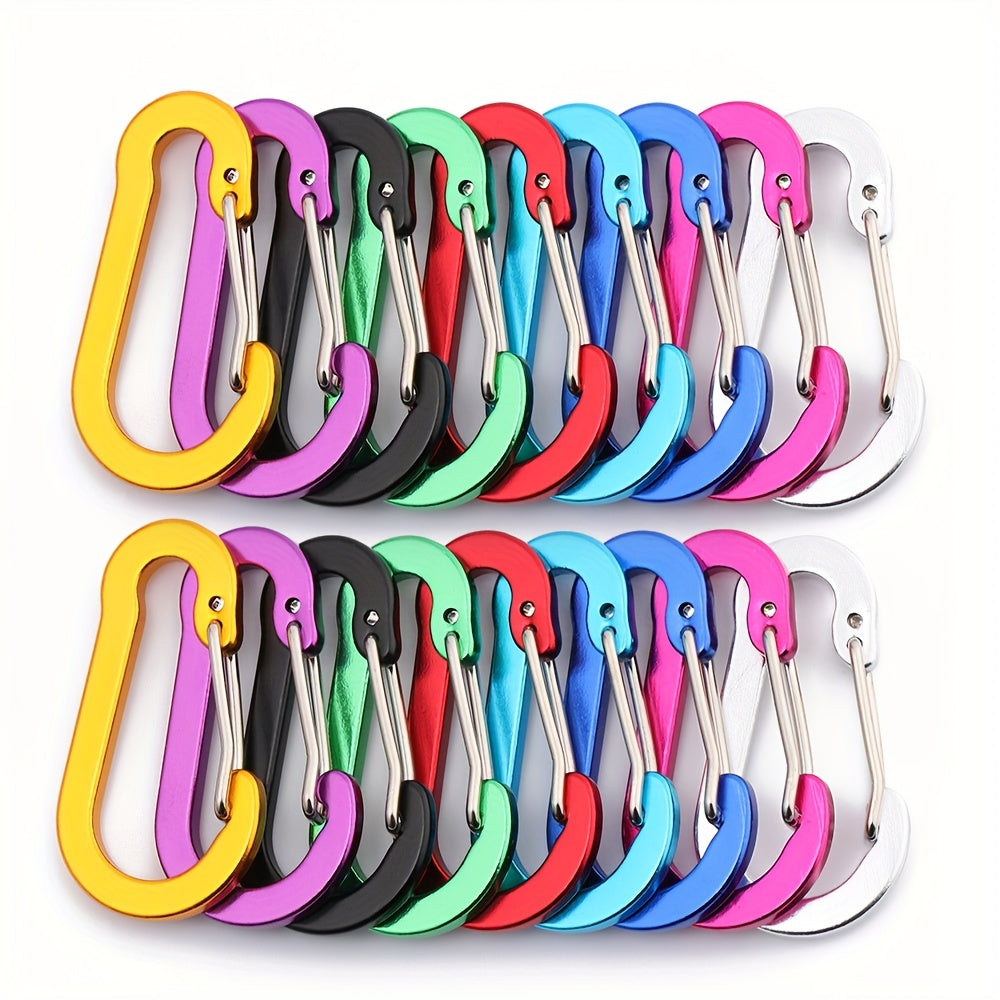 Colorful Aluminum Carabiner Key Clip for Outdoor Camping