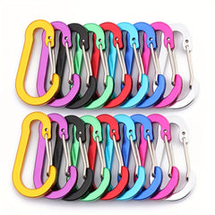Colorful Aluminum Carabiner Key Clip for Outdoor Camping