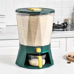 Large Capacity Rotating Rice Bucket with Grids
