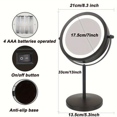 10X Magnification Lighted Makeup Mirror