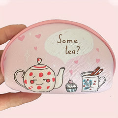 Casual Cartoon Zipper Coin Purse For Girls