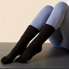 Mid Calf Yoga Socks Anti-Skid Gripper Sports Socks