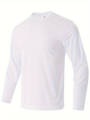 Men's Casual Long Sleeve T-shirt 3pcs Set