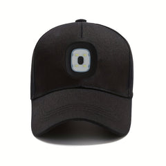 Cotton LED Baseball Cap Rechargeable Headlamp Hat - Night Running