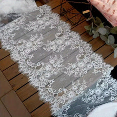 Lace Edge Trim Applique for Sewing Crafts Clothing Wedding Decor 118"x11"