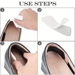 Heel Cushion Pads Self-Adhesive Shoe Grips Foot Care Protector