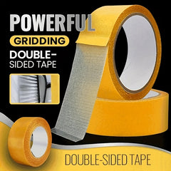 Fabric Double Sided Adhesive Grid Tape Yellow Strong Carpet Tape