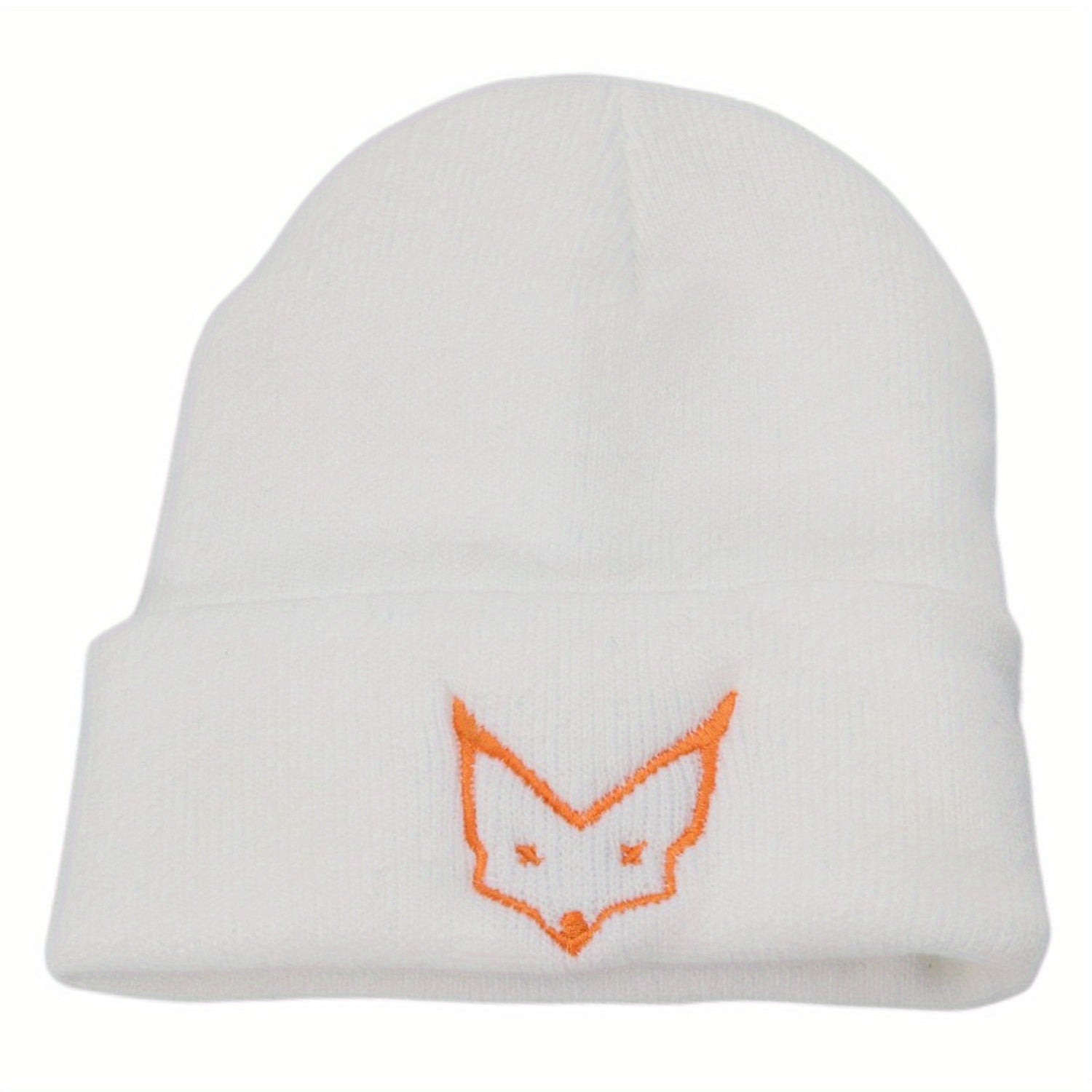 Fashionable Ear Protection Knit Beanie Hat With Animal Embroidery