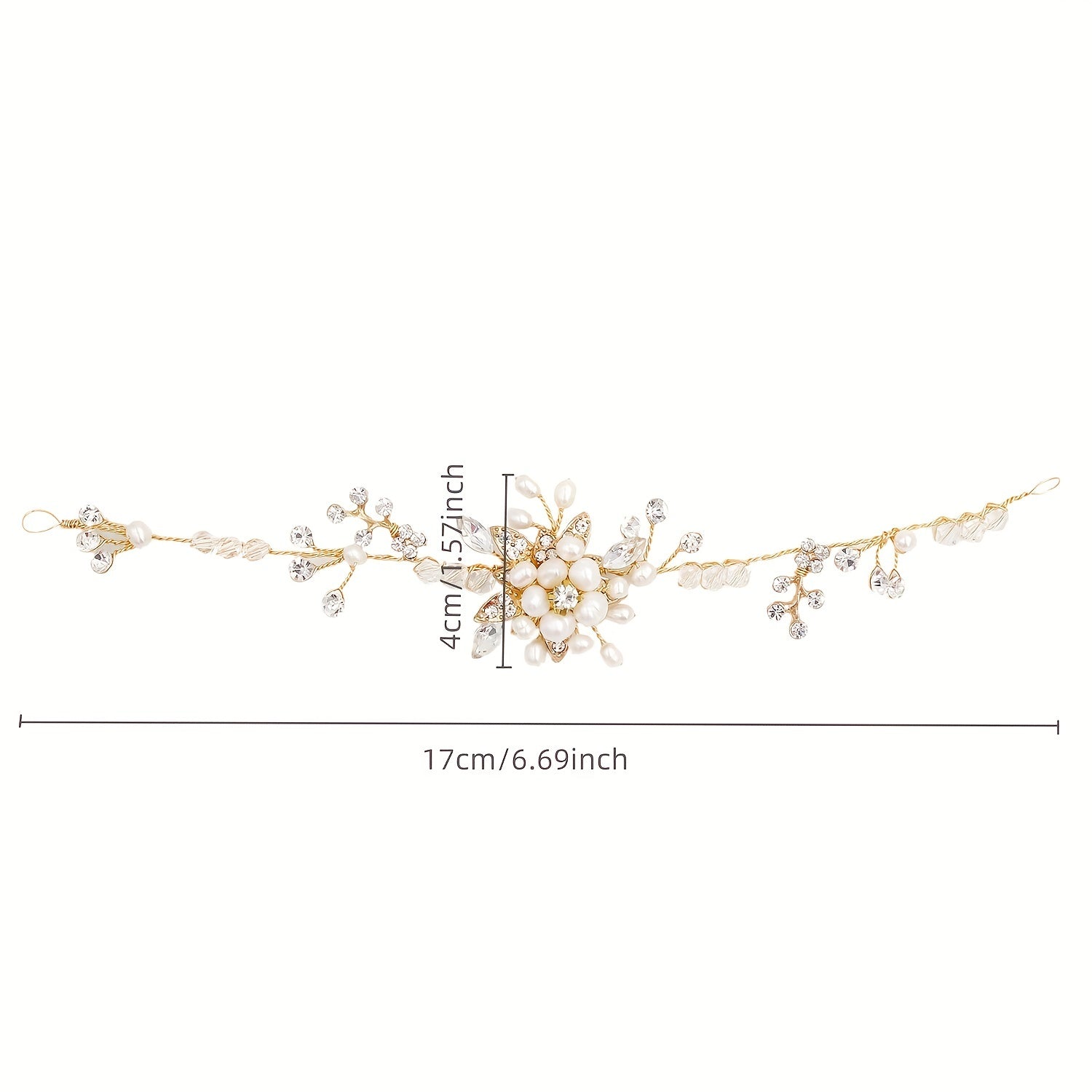 Faux Pearl Crystal Wristband Bridal Jewelry Wedding Dress Up