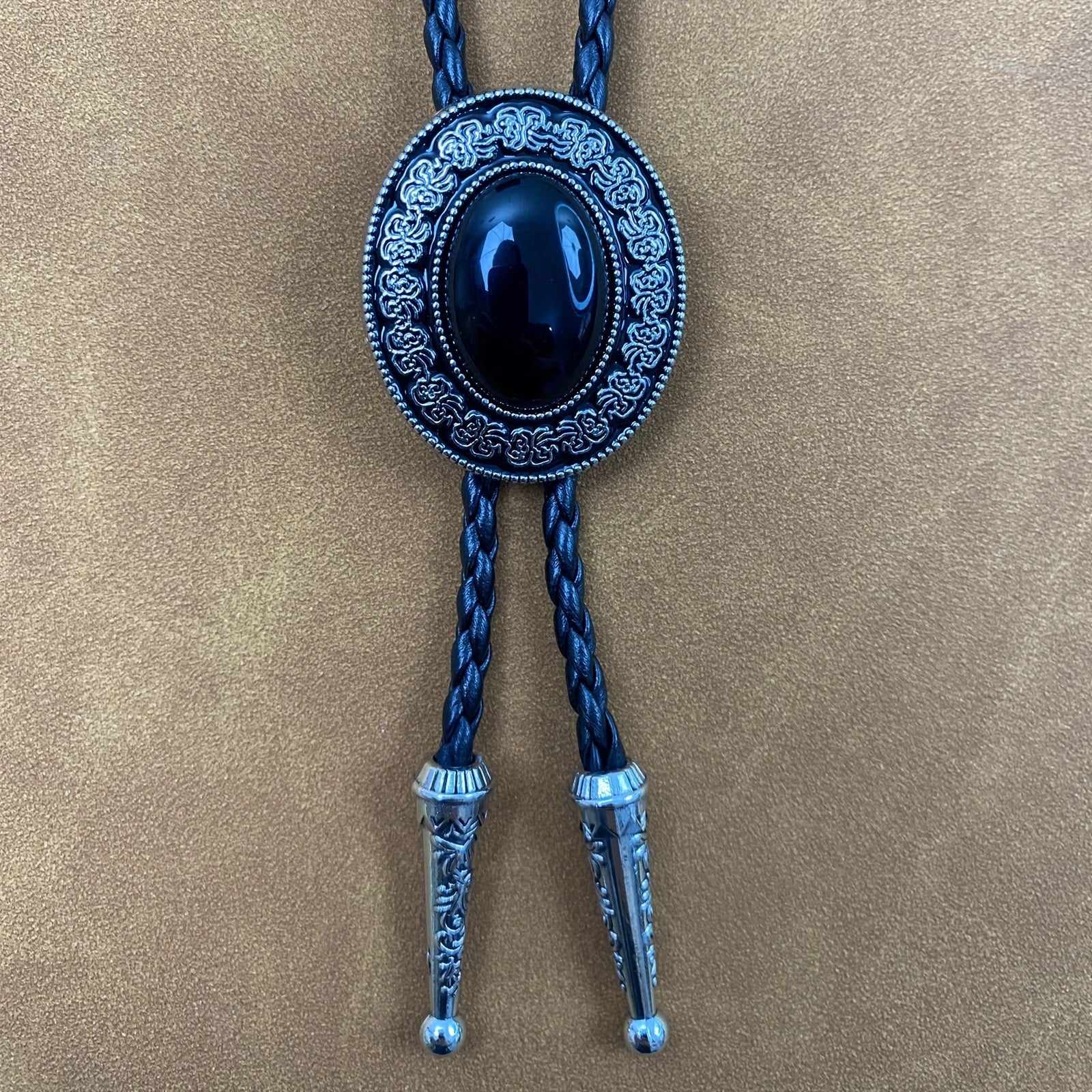 Polish Rose Stone Tie Buckle Vintage Necktie For Men