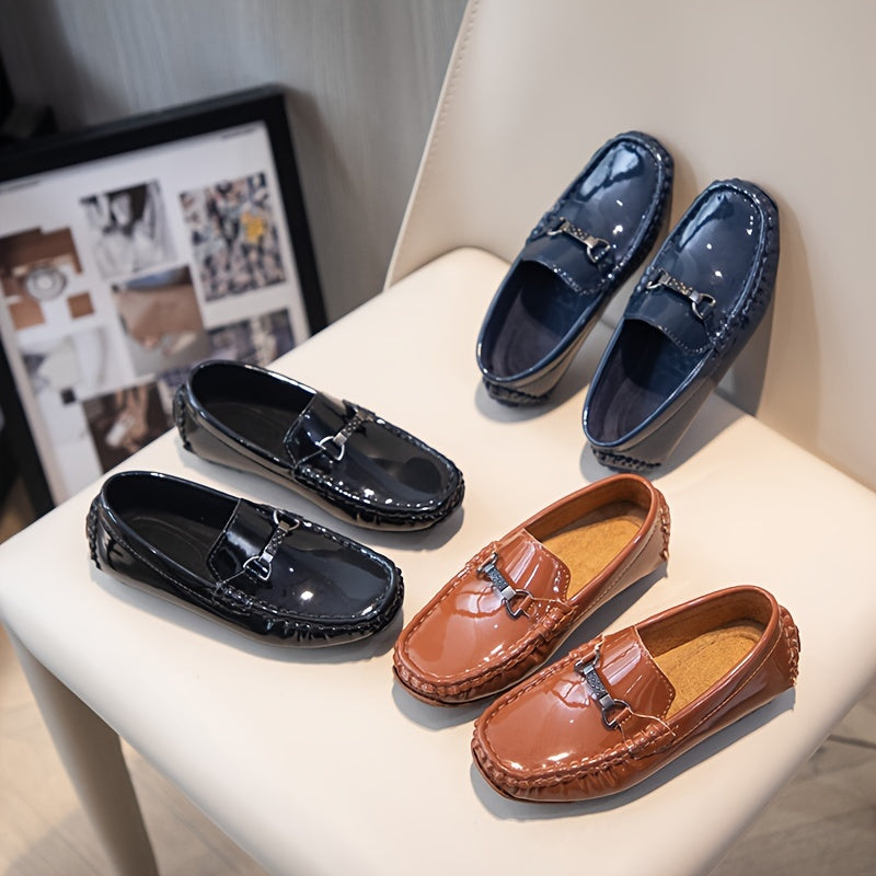 Boys Loafer Shoes Lightweight Non Slip Flat Shoes Performance Party