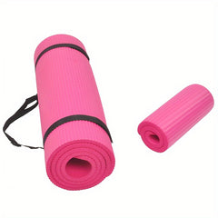 High Density Non-slip Yoga Mat Extra Thick Soft Fitness Mat with Carrying Strap