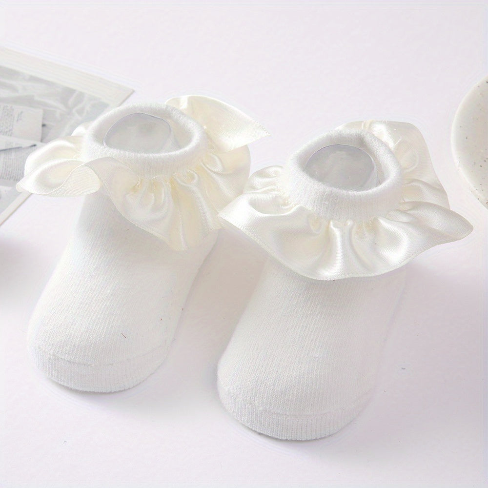 Lace Socks Baby Non slip Princess Socks Soft Cotton Baby Accessories