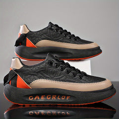 Men's Stitched Lace Up Chunky Sneakers Assorted Colors