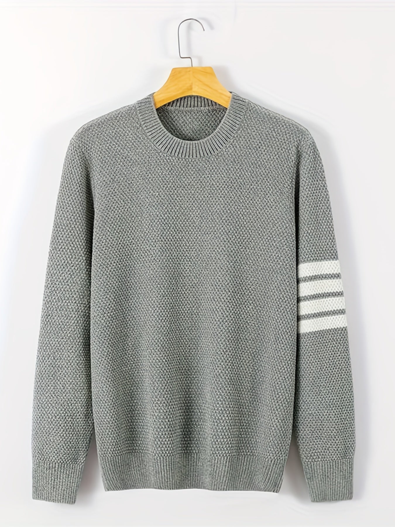 Men's Striped Knit Sweater