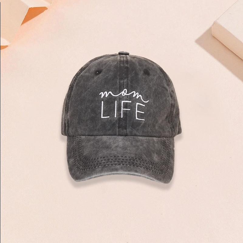 Embroidered Letter Baseball Cap LIFE Unisex Hat Christmas Gift For Her