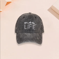 Embroidered Letter Baseball Cap LIFE Unisex Hat Christmas Gift For Her