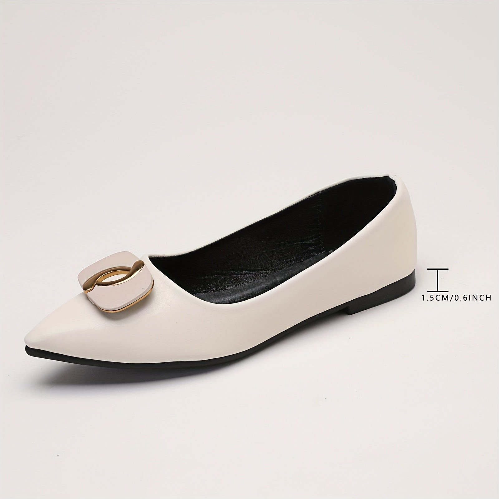 Women's Pointed Toe Ballet Flats Soft Sole Slip On Shoes