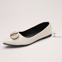 Women's Pointed Toe Ballet Flats Soft Sole Slip On Shoes