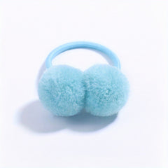 Baby Girls Ball Decor Hair Tie Scrunchies Ponytail Holders