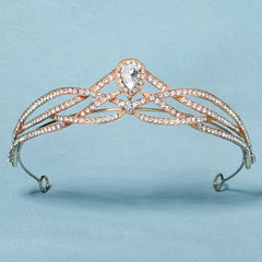 Baroque Crown Headband Crystal Tiara For Women