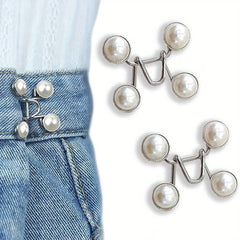2 Pairs Jean Buttons for Tightening Loose Jeans Pants