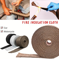 4FT Motorcycle Turbo Manifold Exhaust Wrap with Stainless Steel Ties