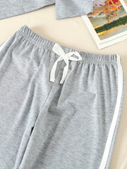 Girls CEST LA VIE 2pc Active Wear Set Crew Neck Top jogger Pants Set