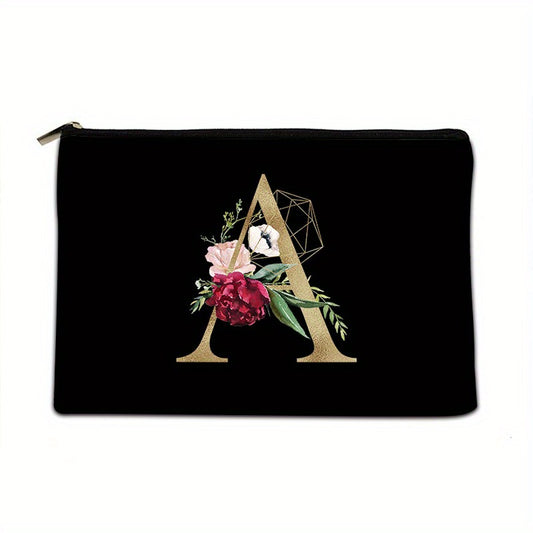 Letter Pattern Zipper Coin Purse Lightweight Clutch Purse