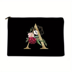 Letter Pattern Zipper Coin Purse Lightweight Clutch Purse
