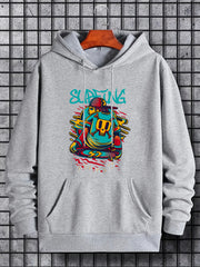 Men's Graffiti Surfing Hoodie Casual Sweatshirt