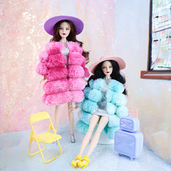 Elegant Evening Dress Overcoat Doll Costume for 11.81inch Dolls