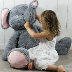 Jumbo Soft Plush Elephant Giant Cuddly Toy Stuffed Teddy