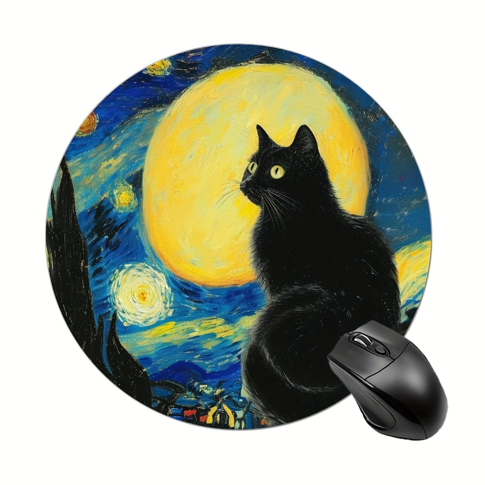 Anime Cat Mouse Pad Waterproof Desk Mousepad