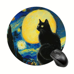 Anime Cat Mouse Pad Waterproof Desk Mousepad