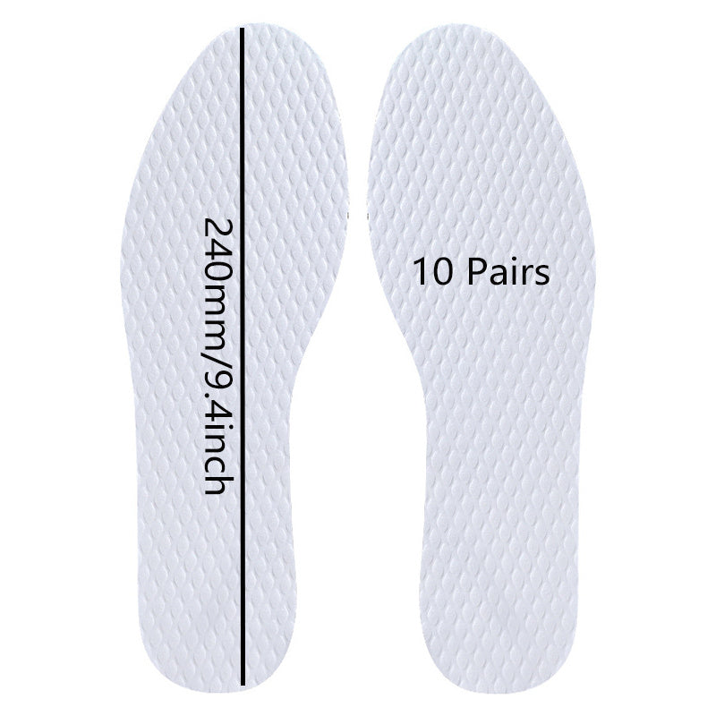 10 Pairs Thin Disposable Shoe Inserts for Men Women Hiking