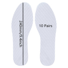 10 Pairs Thin Disposable Shoe Inserts for Men Women Hiking