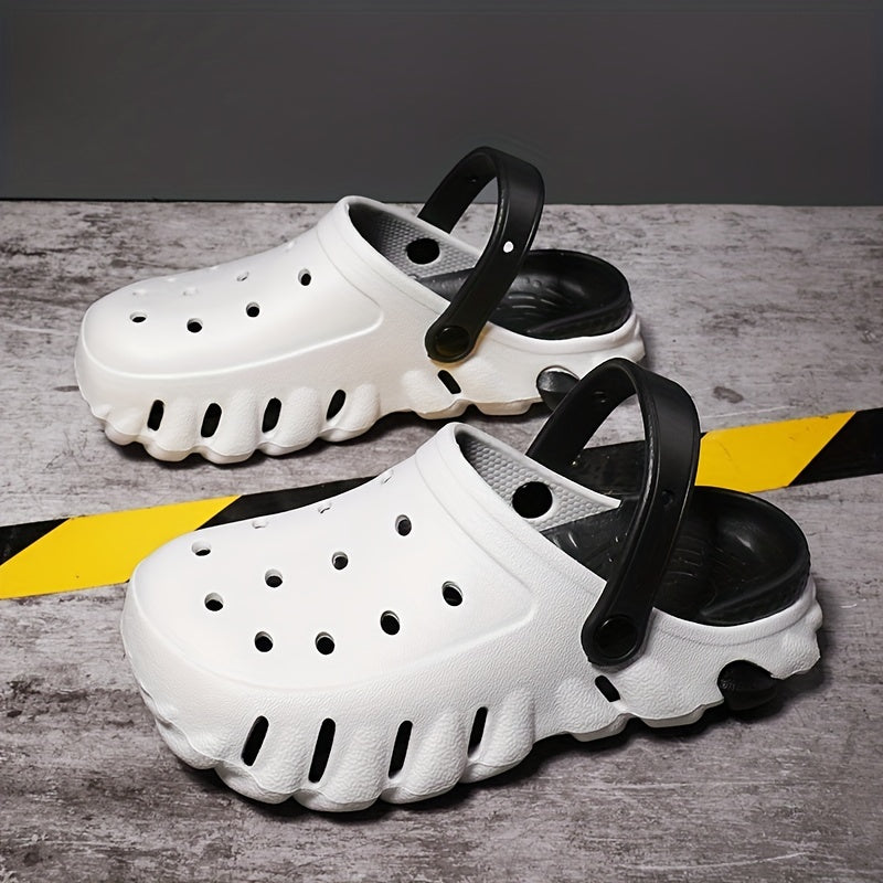 Men's Closed Toe Slip On Clogs Anti-skid Water Beach Garden Shoes