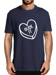 Men's Suck It Print T shirt Casual Tee