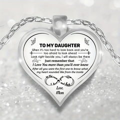 Heart Shaped Pendant Necklace for Daughter