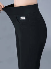 Casual Leggings Women's Plus Solid Leggings