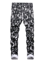 Children's Wild Style Active Long Pants Colorful Graphic Jeans Summer Kids