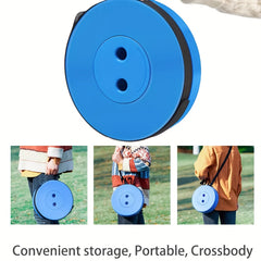 Rainbow Telescopic Stool Adjustable Height 400lbs Camping Fishing Hiking BBQs