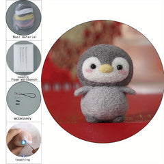 Small Animal Wool Felt DIY Set - Wool, Needles, Accessories