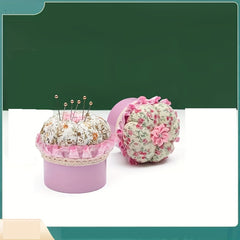 Garden Style Needle Plug Storage Box DIY Sewing Tool Pincushion Set