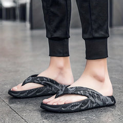 Men's Letters Print Slip On Flip Flops Assorted Colors