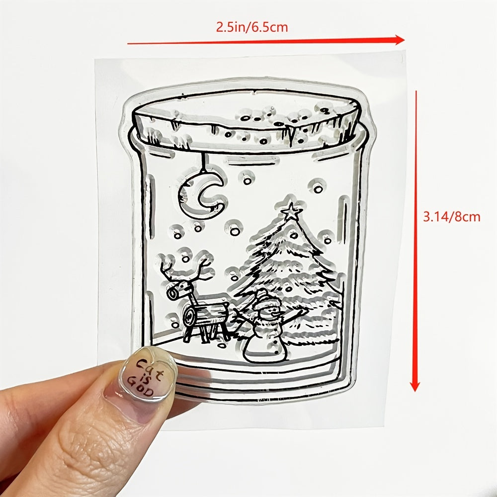 Winter Snow Pattern Transparent Silicone Stamp