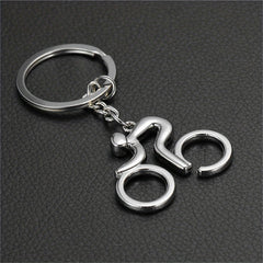 Sports Cycling Bicycle Pendant Keychain Alloy Keyring