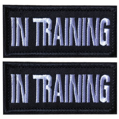 J CARP 2Pcs Dog Slogan Patches Embroidered Fastener Hook L